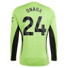 Original Fußballtrikot Manchester United Onana 24 Torwart Heimtrikot 2023-24 Langarm Für Herren